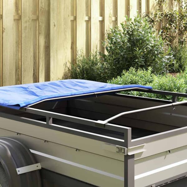 Tarpaulinbracket för släp 4 pcs Silver 100-145 cm Aluminium