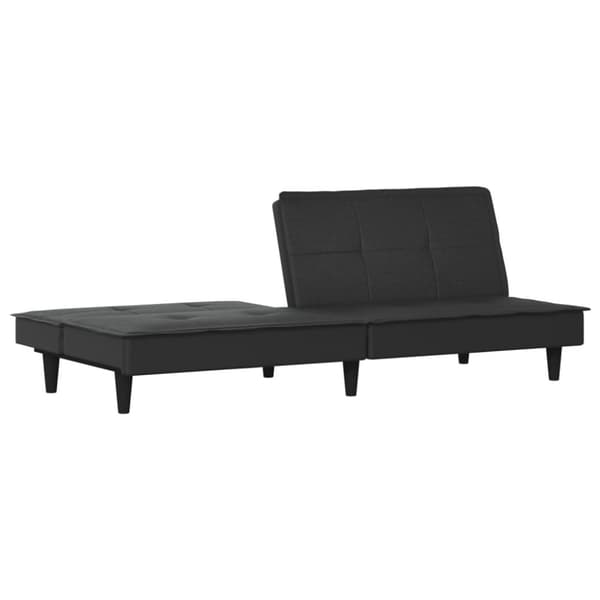Bäddsoffa svart tyg