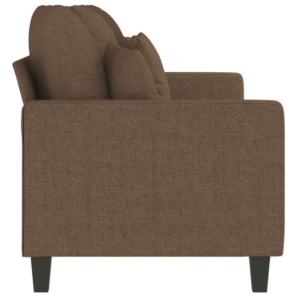 3-sitssoffa brun 180 cm tyg