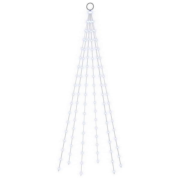 Julgransbelysning med markspett och flaggstång 180 cm