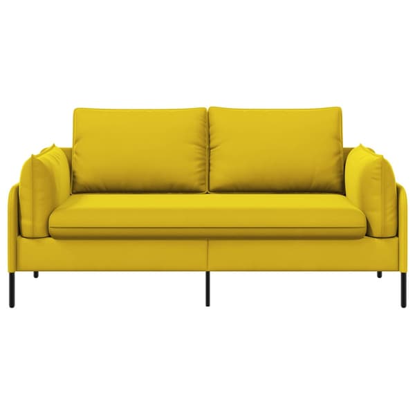 2-sits soffa 2-sits Gul 188 x 81 x 89 cm Sammet