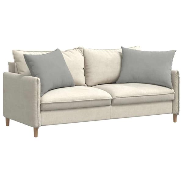 Sofakuddar 2 pcs Ljusgrå 70 x 50 cm tyg