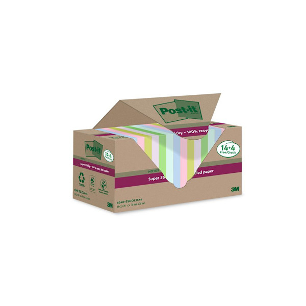 Notes POST-IT SS 76x76mm re sort.f 18/fp