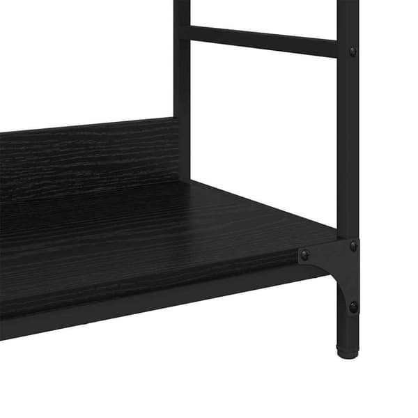 Hyllsystem Svart ek 78.5 x 33 x 82 cm Konstruerat trä