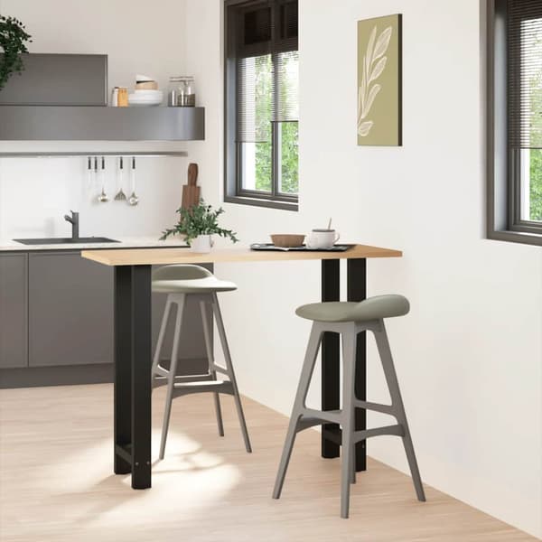 Barbordsben svarta 2 st 50x(100-101) cm stål