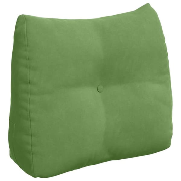 Ryggkudde Ljusgrön 60 x 24 x 50 cm Sammet
