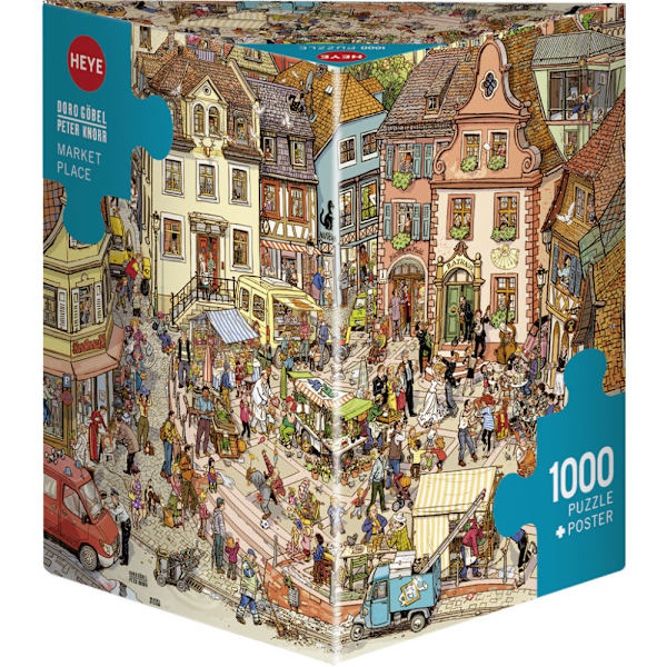 Triangular, Market Place, Pussel 1000 bitar, Heye