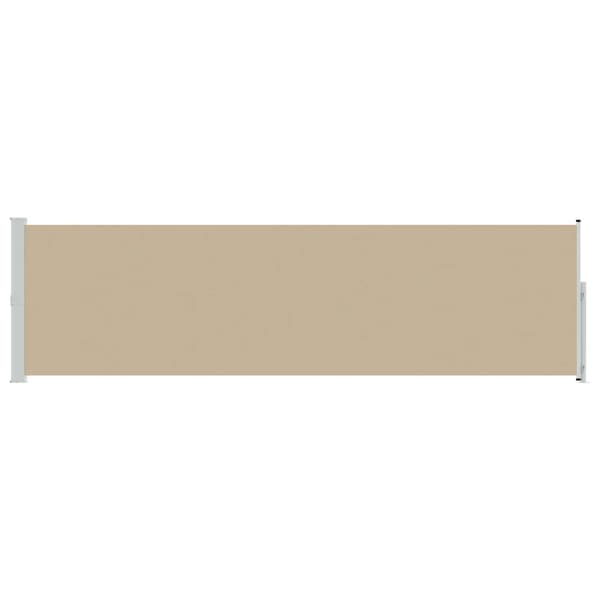 Utfällbar sidomarkis Beige 500 x 117 cm Polyester