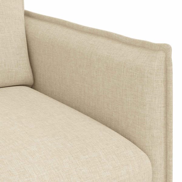 Soffa Kräm 196 x 82 x 85 cm tyg