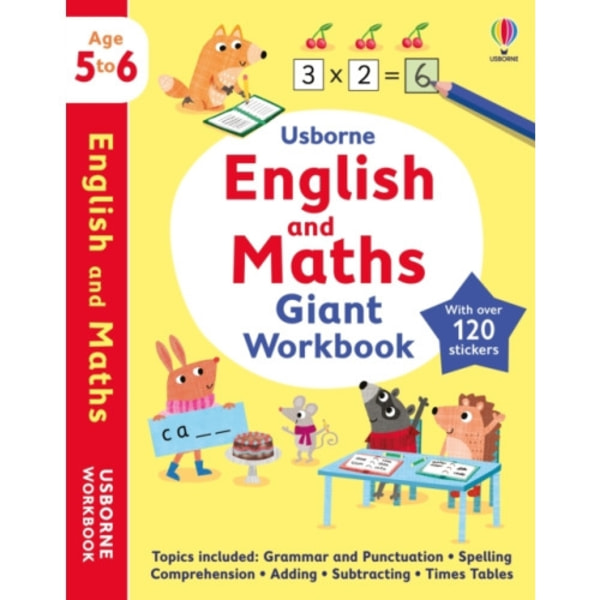 Usborne English and Maths Giant Workbook 5-6 (häftad, eng)