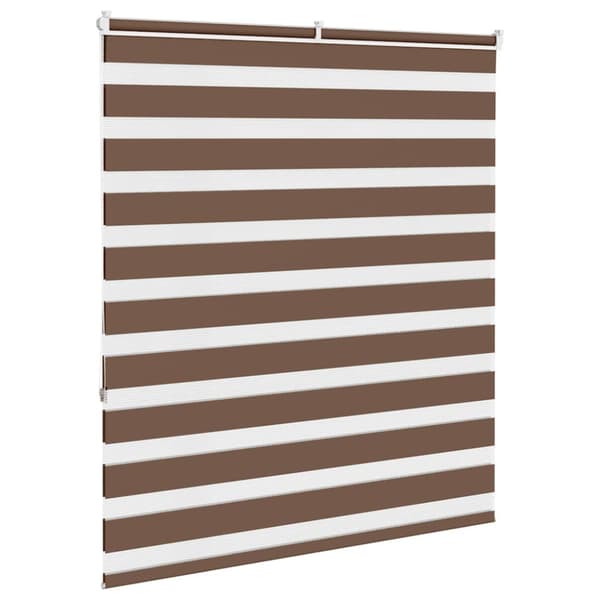 Rullgardin zebra brun 120x150 cm tyg bredd 115,9 cm polyester