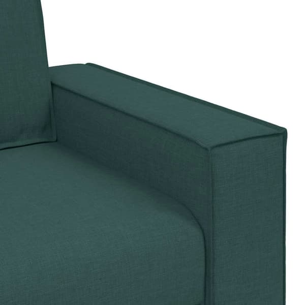 2-sitssoffa mörkgrön 160x78x84 cm tyg