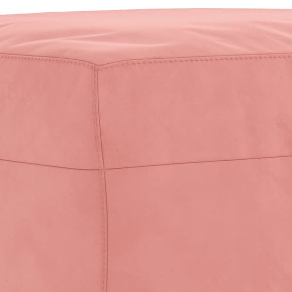 Fotpall rosa 60x50x41 cm sammet