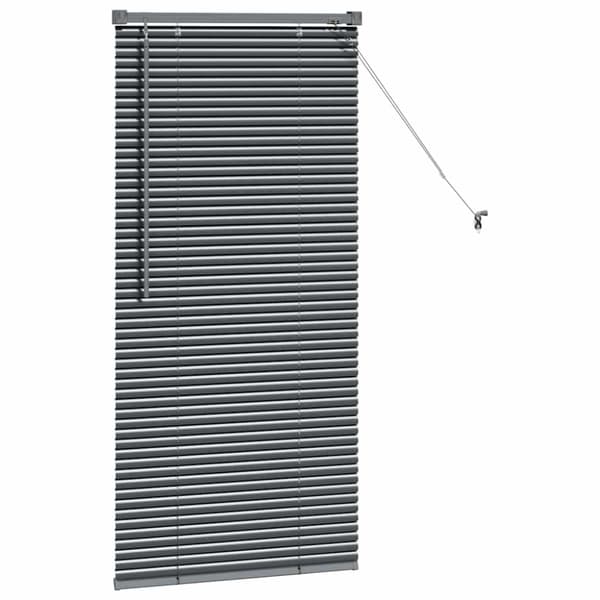 Persienner Mörkgrå 130 x 65 cm Aluminium
