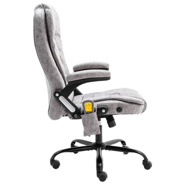 Massagekontorsstol ljusgrå konstmocka