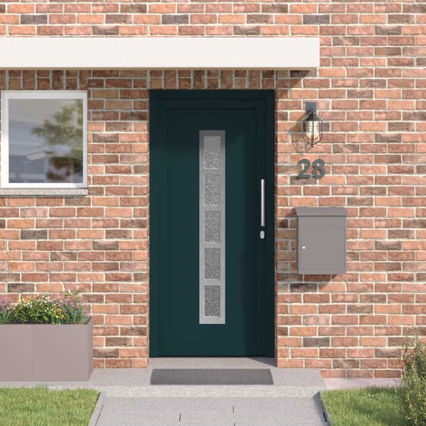 Framdörr Antracit 98 x 200 cm PVC