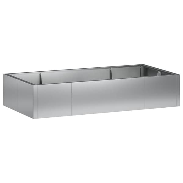 Stödvägg 6 st 200 x 100 x 30 cm Galvaniserat stål Silver