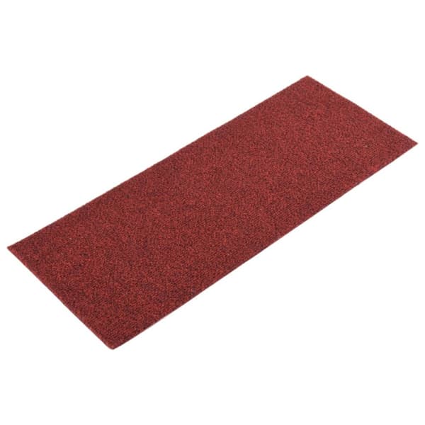 Trappmattor självhäftande 15 st 60x25 cm bordeauxröd rektangulär