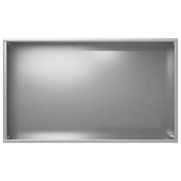 Trädgårdsplanterare 2 st Silver 50 x 30 x 75 cm