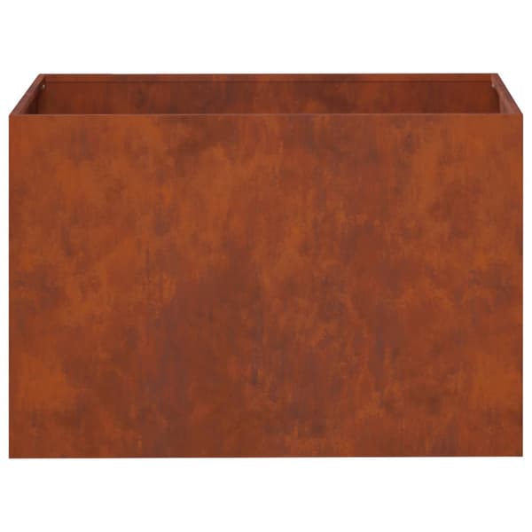 Trädgårdsplanterare 2 st Rostig 60 x 40 x 40 cm