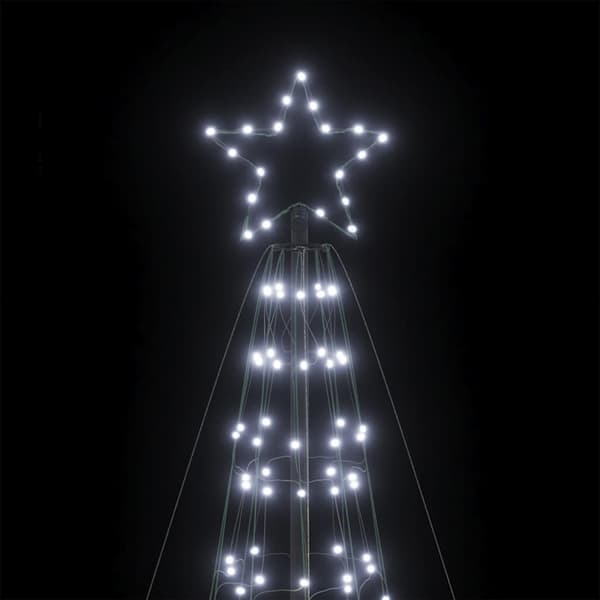 LED julgran med spikar 1534 LED kallvit 500 cm