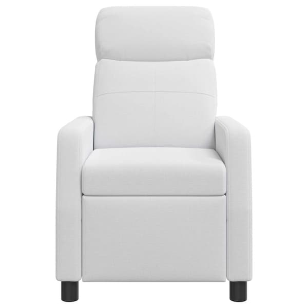 Massagefåtölj Vit Tyg