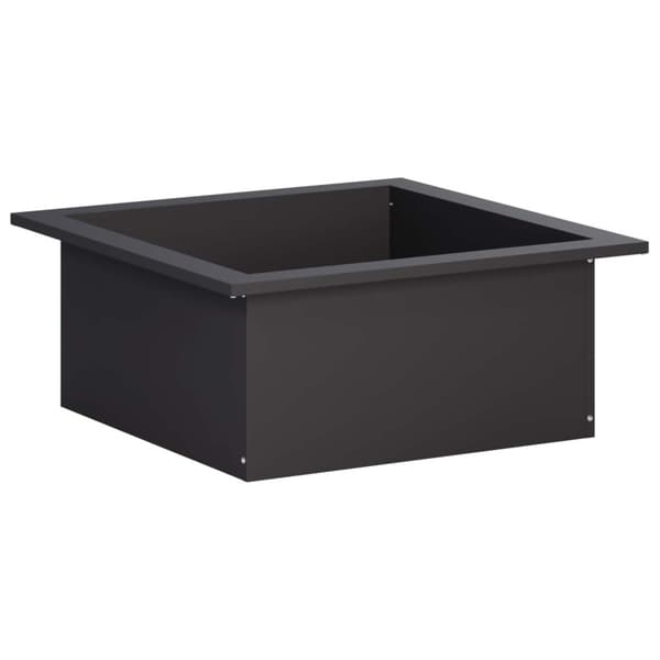 Eldstad ring Svart 90 x 90 x 25 cm Stål