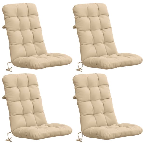 4-delade Höga Ryggstolsdynor VIANEN 4 st 100% Polyester