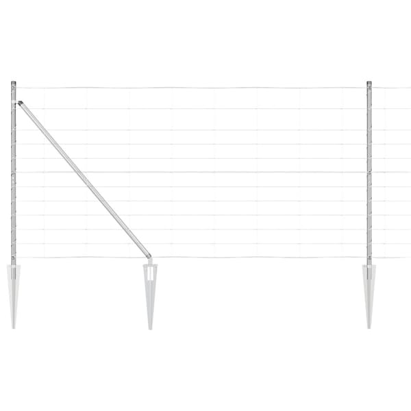 Stängselstolpe Galvaniserad 50 x 1,2 m Stål