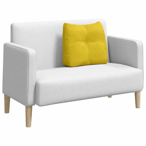 Ryggkudde Gul 60 x 24 x 50 cm Sammet