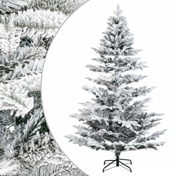 Plast Hingad Julgran 150 cm PE & PVC Grön och vit
