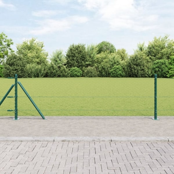 Hexagon Staket Grön 0,6x10 m Stål