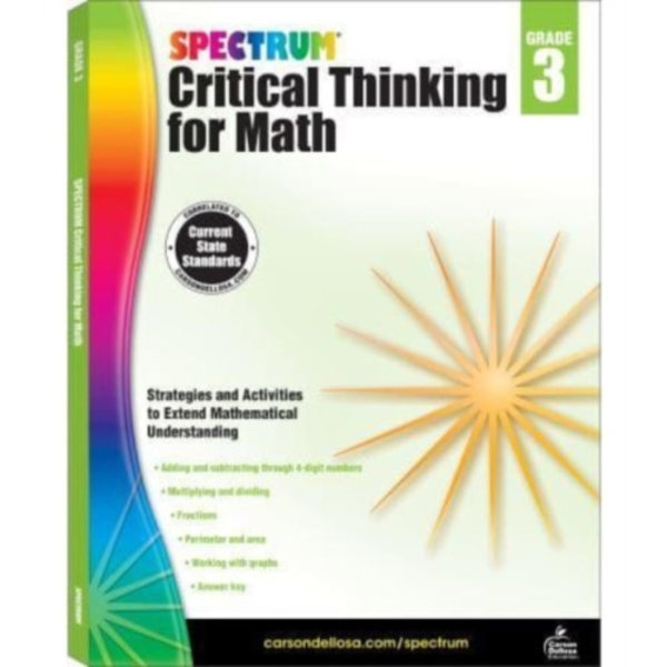 Spectrum Critical Thinking for Math Gr 3 (häftad, eng)