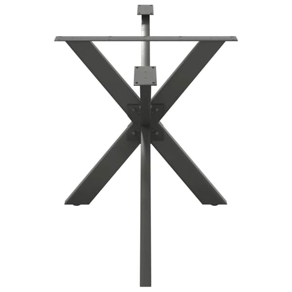 Matbordsben spindelformad antracit 150x78x(72-73) cm stål