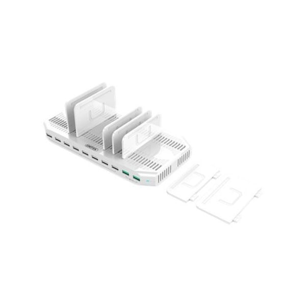 Unitek Smart Charging Station laddningsställ - + växelströmsadapter - USB - 96 Watt
