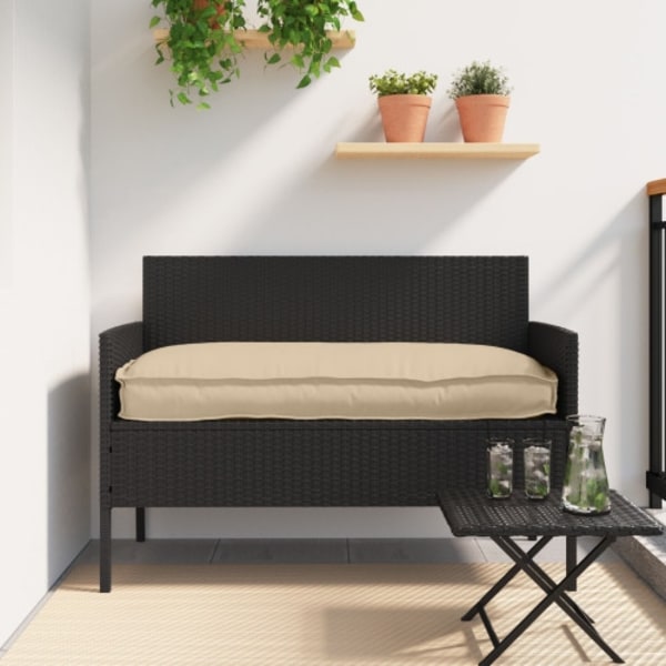 Pallkuddar för Bänk 2 stk Beige 100x40x8 cm Oxfordtyg