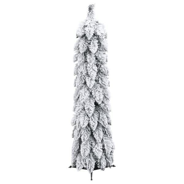 Belyst plastgran med 45 LEDs och snö 90 cm