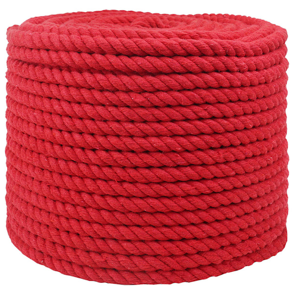 Rep Röd 1 x 1 x 2500 cm Bomull