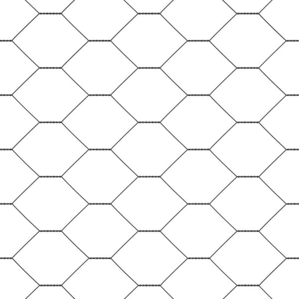 Hexagonstängsel Grå 1,4 x 100 m PVC