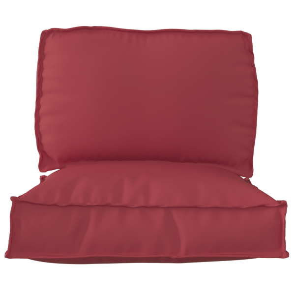 Pallkuddset 2 pcs Vinröd Oxford Tyg