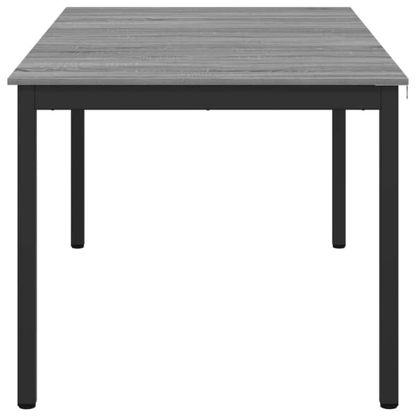 Matbord 150 x 90 x 75 cm Konstruerat trä Grå Sonoma Rektangulär