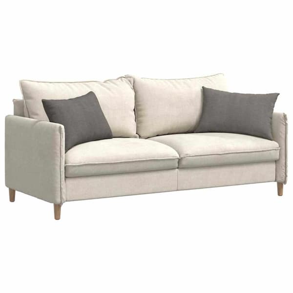Sofakuddar 2 pcs Ljusgrå 60 x 40 cm Kordread tyg