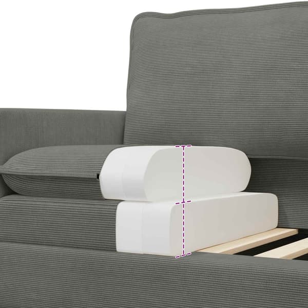 Soffa Ljusgrå 156 x 81 x 87,5 cm Tyg