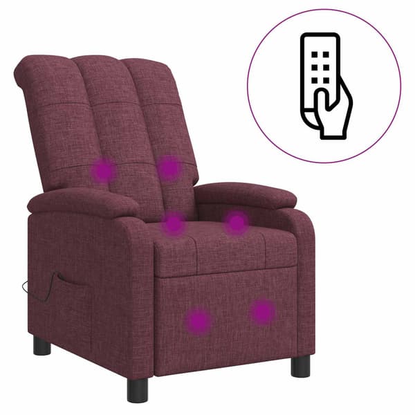 Massagefåtölj Lila Tyg