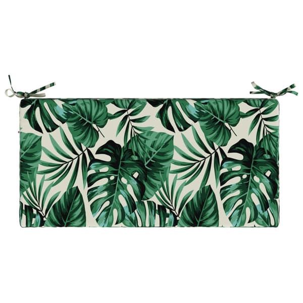 Bänk kudde SOEST 100% Polyester Bladmönster 60 x 40 x 8 cm