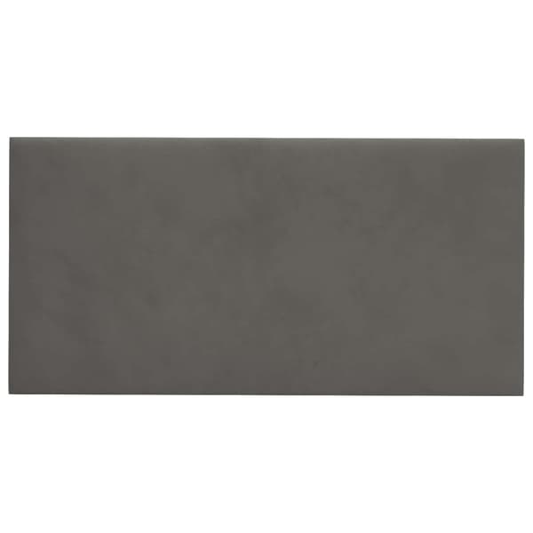 Väggsänggavel 12 pcs Mörkgrå 30 x 15 cm Sammet