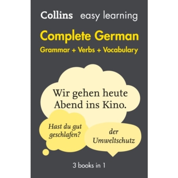 Easy Learning German Complete Grammar, Verbs and Vocabulary (3 books in 1) (häftad, eng)