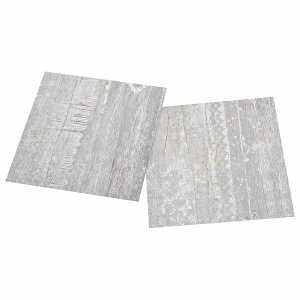 Golvplankor 55 pcs Grå 5,11 m² PVC