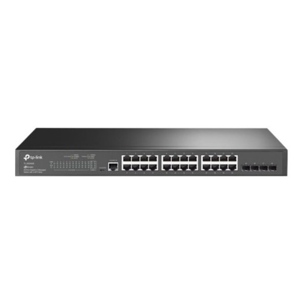 TP-Link JetStream TL-SG3428 - switch - 28 portar - Administrerad - rackmonterbar Svart