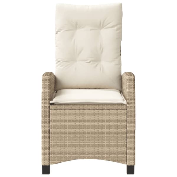 Bistrogrupp med dynor 3 delar beige konstrotting